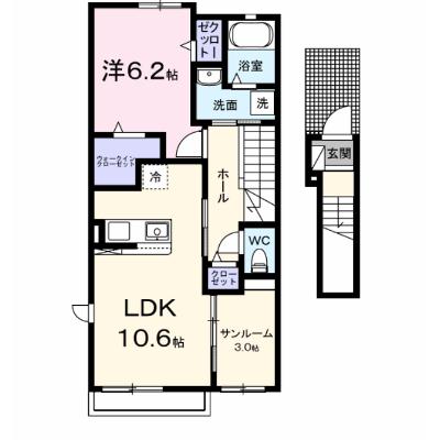 フォーリーフ　クローバーズ 204【管理NO：1-028783601-02040】 ★家具家電は申し込み後に搬入します★ ★2027年01月下旬入居可能★の外観画像