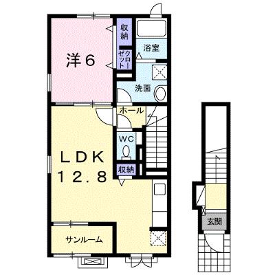 ジュネス 201【管理NO：1-023654601-02010】 ★家具家電は申し込み後に搬入します★の外観画像