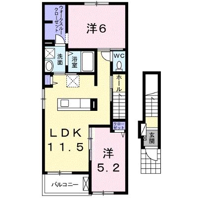 アルコバレーノ　ルーチェ 201【管理NO：1-023391501-02010】 ★家具家電は申し込み後に搬入しますの外観画像