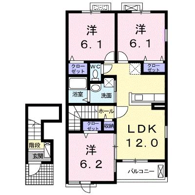 スマイル　リョウ 203【管理NO：1-022995801-02030】 ★家具家電は申し込み後に搬入します★の外観画像