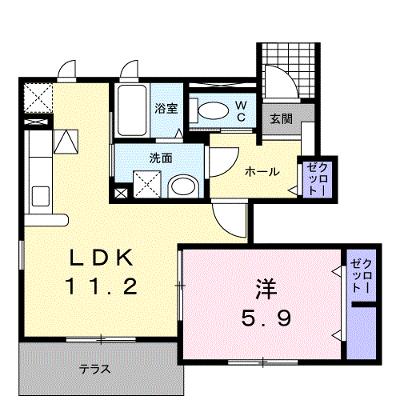 グリーンハイツ鷹取Ⅲ 103【管理NO：1-020369101-01030】 ★家具家電は申し込み後に搬入しますの外観画像