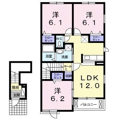 ファミール・パークＢ 202【管理NO：1-018530802-02020】 ★家具家電は申し込み後に搬入します★の外観画像