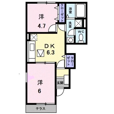 エレガンツァ 101【管理NO：1-013691701-01010】 ★家具家電は申し込み後に搬入します★の外観画像