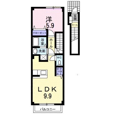 ボンヌ・シャンス二番館 203【管理NO：1-011948202-02030】 ★家具家電は申し込み後に搬入します★の外観画像