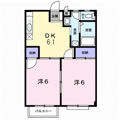 リベラル山下 202【管理NO：1-004618301-02020】 ★家具家電は申し込み後に搬入しますの外観画像