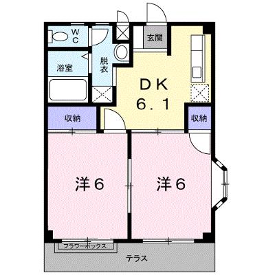 レビュー弐番館 101【管理NO：1-004609001-01010】 ★家具家電は申し込み後に搬入します★の外観画像