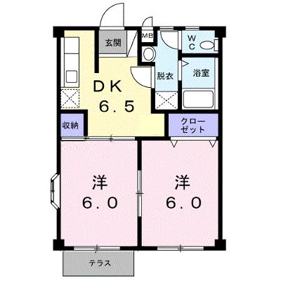 フラワーハイツ一条（Ｂ） 105【管理NO：1-004135102-01050】 ★家具家電は申し込み後に搬入します★の外観画像