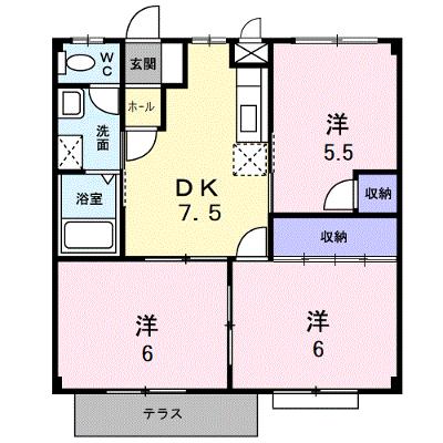 ハイツウイステリア（Ａ） 104【管理NO：1-003690001-01040】 ★家具家電は申し込み後に搬入します★の外観画像
