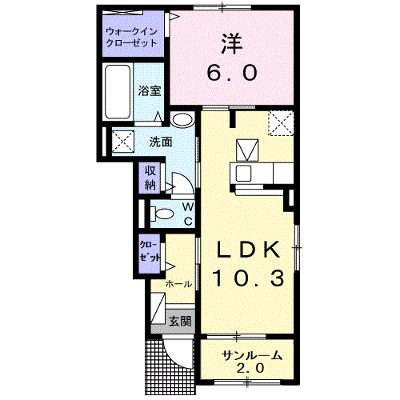 ソレアード花月 104【管理NO：1-025705801-01040】 ★家具家電は申し込み後に搬入しますの外観画像