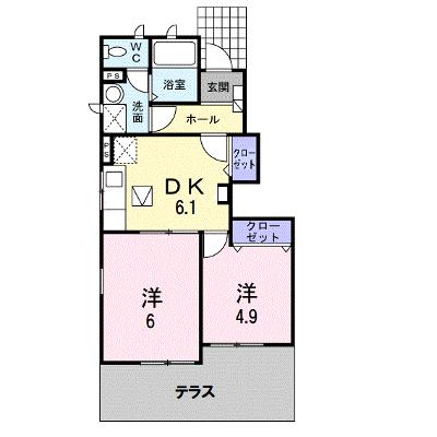コータ・コート　Ｂ 103【管理NO：1-014415102-01030】 ★家具家電は申し込み後に搬入します 2026年07月下旬入居可能の外観画像