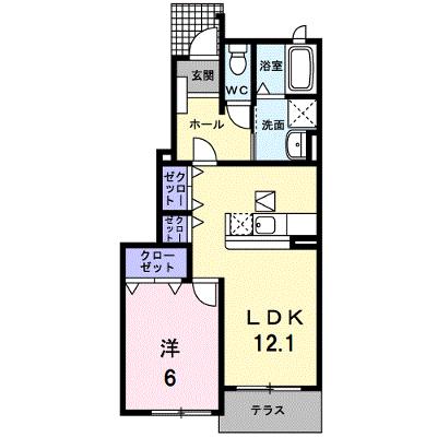 ラシ－ヌ大刀洗弐番館 103【管理NO：1-014377302-01030】 ★家具家電は申し込み後に搬入しますの外観画像