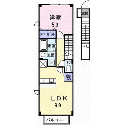 オリエントハイツⅡ　Ｂ棟 202【管理NO：1-012168702-02020】 ★家具家電は申し込み後に搬入しますの外観画像