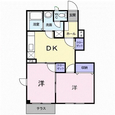 ラヴィアン・ローズ 102【管理NO：1-010668601-01020】 ★家具家電は申し込み後に搬入しますの外観画像