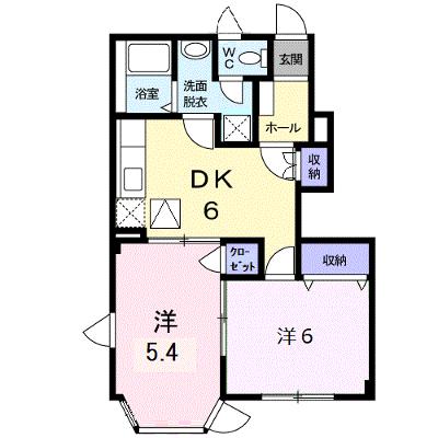グランディールＫ 103【管理NO：1-009548001-01030】 ★家具家電は申し込み後に搬入しますの外観画像