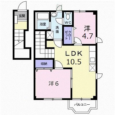 アヴニール鵜木Ⅲ 201【管理NO：1-007898303-02010】 ★家具家電は申し込み後に搬入します 2026年08月中旬入居可能の外観画像