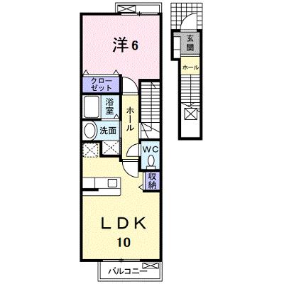 フルーブ・レゾネートＥ 202【管理NO：1-013783303-02020】 ★家具家電は申し込み後に搬入します★の外観画像