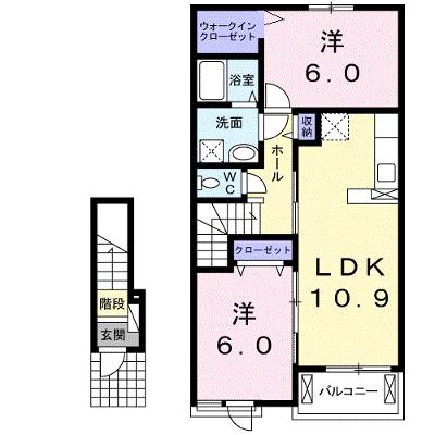 メゾン・ボヌール 202【管理NO：1-022161701-02020】 ★家具家電は申し込み後に搬入します 2026年07月中旬入居可能の外観画像