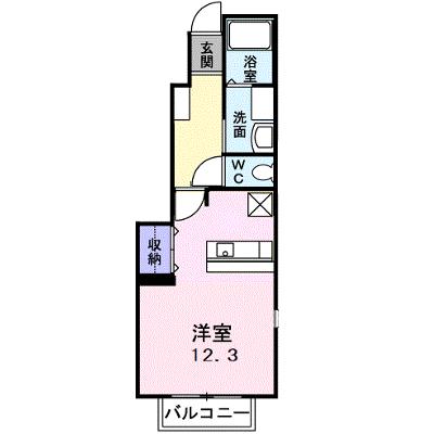 アヴニール　Ⅱ 101【管理NO：1-013722002-01010】 ★家具家電は申し込み後に搬入しますの外観画像