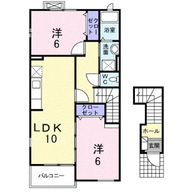 カロスアンセ弐番館 201【管理NO：1-013536202-02010】 ★家具家電は申し込み後に搬入しますの外観画像