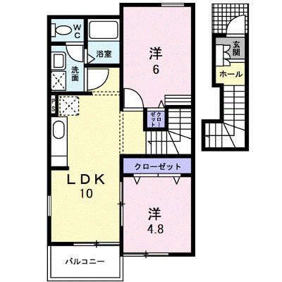 ポラリス　弐番館 202【管理NO：1-013492002-02020】 ★家具家電は申し込み後に搬入します★の外観画像