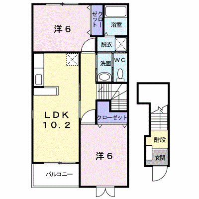 サンモールＢ 201【管理NO：1-013237202-02010】 ★家具家電は申し込み後に搬入します★の外観画像