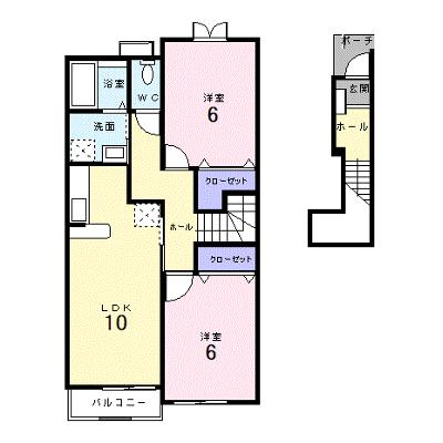 アルハンブラ二番館 203【管理NO：1-013005702-02030】 ★家具家電は申し込み後に搬入しますの外観画像