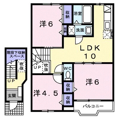 ファミールメゾンＡ 202【管理NO：1-010015502-02020】 ★家具家電は申し込み後に搬入します★の外観画像