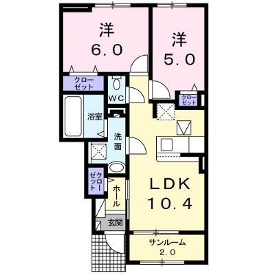 フェリビータ 102【管理NO：1-025076501-01020】 ★家具家電は申し込み後に搬入します★の外観画像