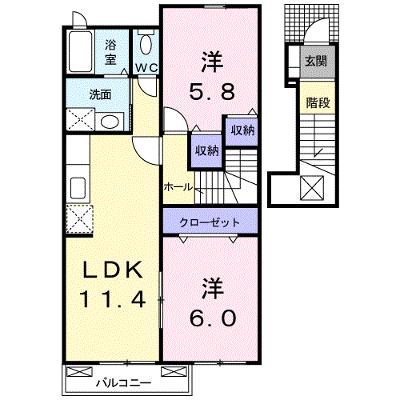 グッド・エレガンス　Ⅰ 202【管理NO：1-014557301-02020】 ★家具家電は申し込み後に搬入します★の外観画像