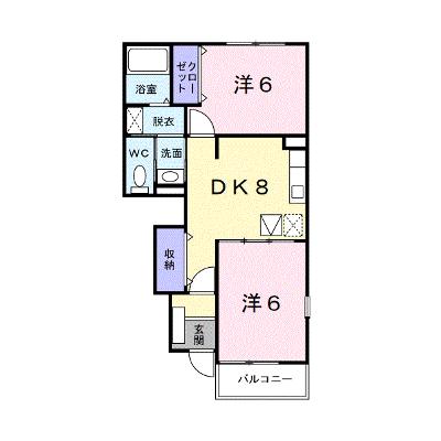 ロジュマン・ドゥー 103【管理NO：1-013423101-01030】 ★家具家電は申し込み後に搬入します★の外観画像