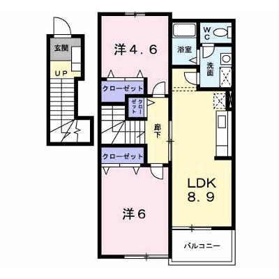 エヴァーグリーン吉富Ａ 202【管理NO：1-011916101-02020】 ★家具家電は申し込み後に搬入しますの外観画像