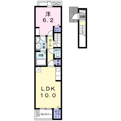 シャルマン 205【管理NO：1-023905401-02050】 ★家具家電は申し込み後に搬入しますの外観画像