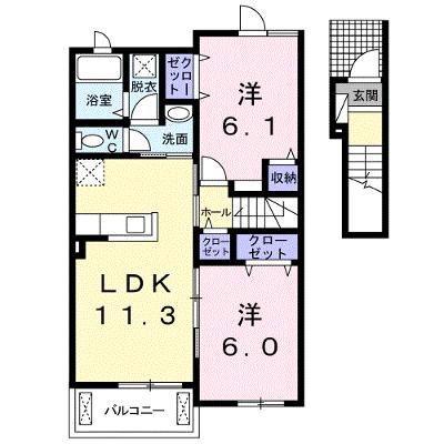 シャルマン　Ⅲ 203【管理NO：1-018576701-02030】 ★家具家電は申し込み後に搬入しますの外観画像