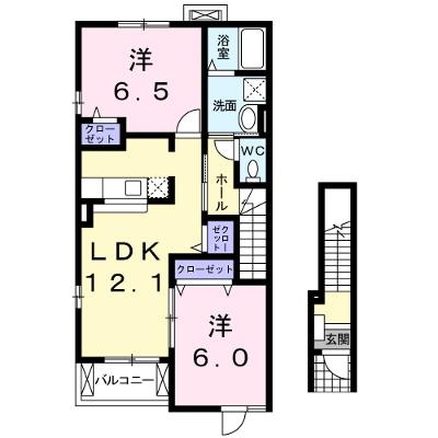 メゾン・グランツ 201【管理NO：1-015356201-02010】 ★家具家電は申し込み後に搬入しますの外観画像