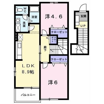 エヴァーグリーン吉富Ａ 204【管理NO：1-011916101-02040】 ★家具家電は申し込み後に搬入しますの外観画像