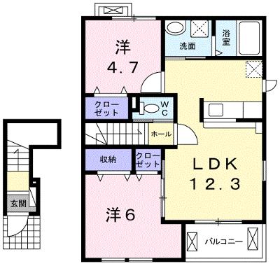プリヴィラ 202【管理NO：1-019667501-02020】 ★家具家電は申し込み後に搬入しますの外観画像