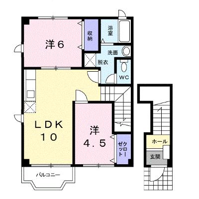 エスポワ－ル古国府Ａ 201【管理NO：1-009389001-02010】の外観画像