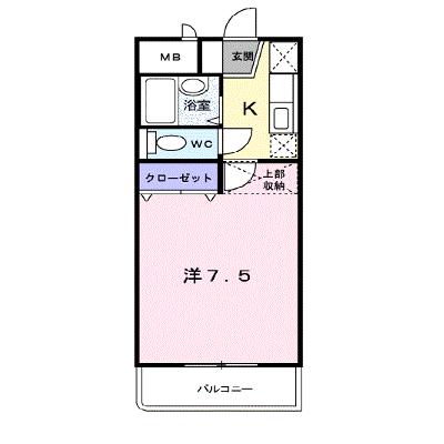 ヴェルジュ・萩原 202【管理NO：1-009388901-02020】 ★家具家電は申し込み後に搬入します★の外観画像