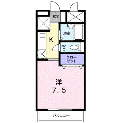 ＢＬＵＥ　ＳＫＹ　鴻川 206【管理NO：1-007951801-02050】 ★家具家電は申し込み後に搬入しますの外観画像
