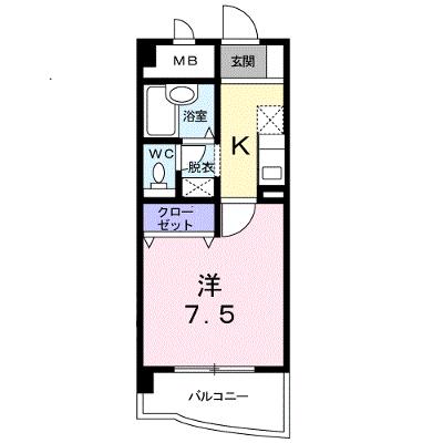 Ｃｉｔｙ　Ｌｉｆｅ　ＫＡＫＵ 410【管理NO：1-007420701-04080】 ★家具家電は申し込み後に搬入しますの外観画像