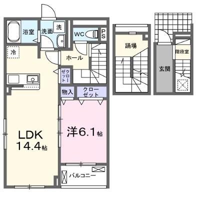 アールズハイムⅡ 305【管理NO：1-027522001-03050】 ★家具家電は申し込み後に搬入しますの外観画像