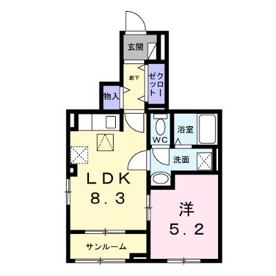 アールズハイムⅡ 105【管理NO：1-027522001-01050】 ★家具家電は申し込み後に搬入しますの外観画像