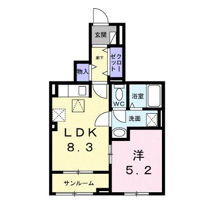 アールズハイムⅡ 103【管理NO：1-027522001-01030】 ★家具家電は申し込み後に搬入します★の外観画像