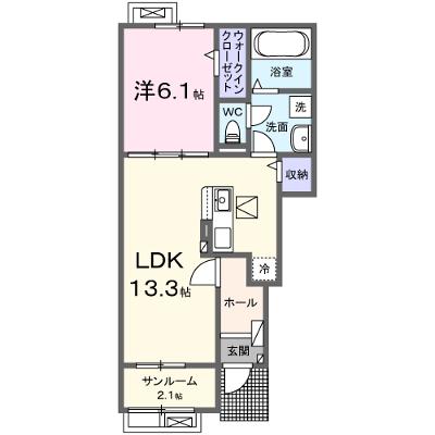 グレイスコート　柊 102【管理NO：1-027371501-01020】 ★家具家電は申し込み後に搬入しますの外観画像