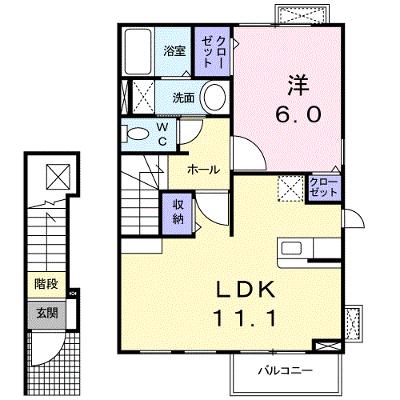 エレガント　Ｃ 203【管理NO：1-017718601-02030】 ★家具家電は申し込み後に搬入します★の外観画像