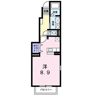 フラン・メゾンＢ 101【管理NO：1-014054702-01010】 ★家具家電は申し込み後に搬入しますの外観画像
