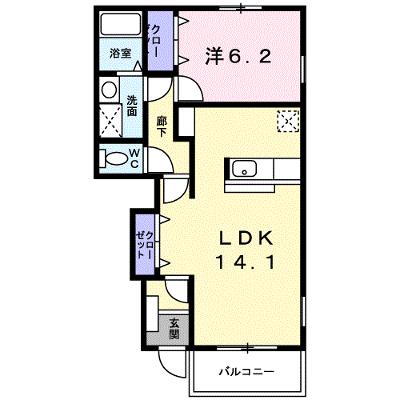 ウエストキャッスルＣ 103【管理NO：1-014037203-01030】 ★家具家電は申し込み後に搬入します★の外観画像