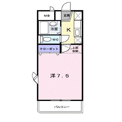 ヴェルジュ・萩原 210【管理NO：1-009388901-02080】 ★家具家電は申し込み後に搬入します★の外観画像