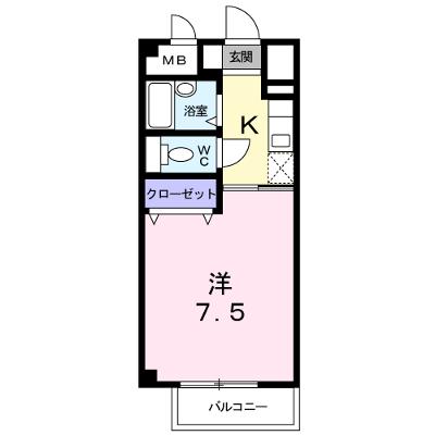 アクシスⅡ 206【管理NO：1-007572901-02050】 ★家具家電は申し込み後に搬入しますの外観画像