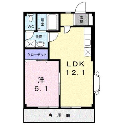 ＬＡＲＧＥ，ＧＡＴＥ輝・Ｂ 101【管理NO：1-007410002-01010】 ★家具家電は申し込み後に搬入しますの外観画像